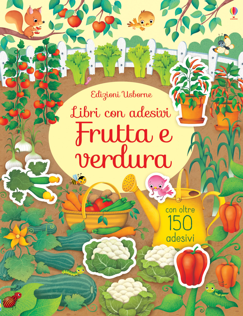 Frutta e ortaggi. Libri con adesivi. Ediz. a colori