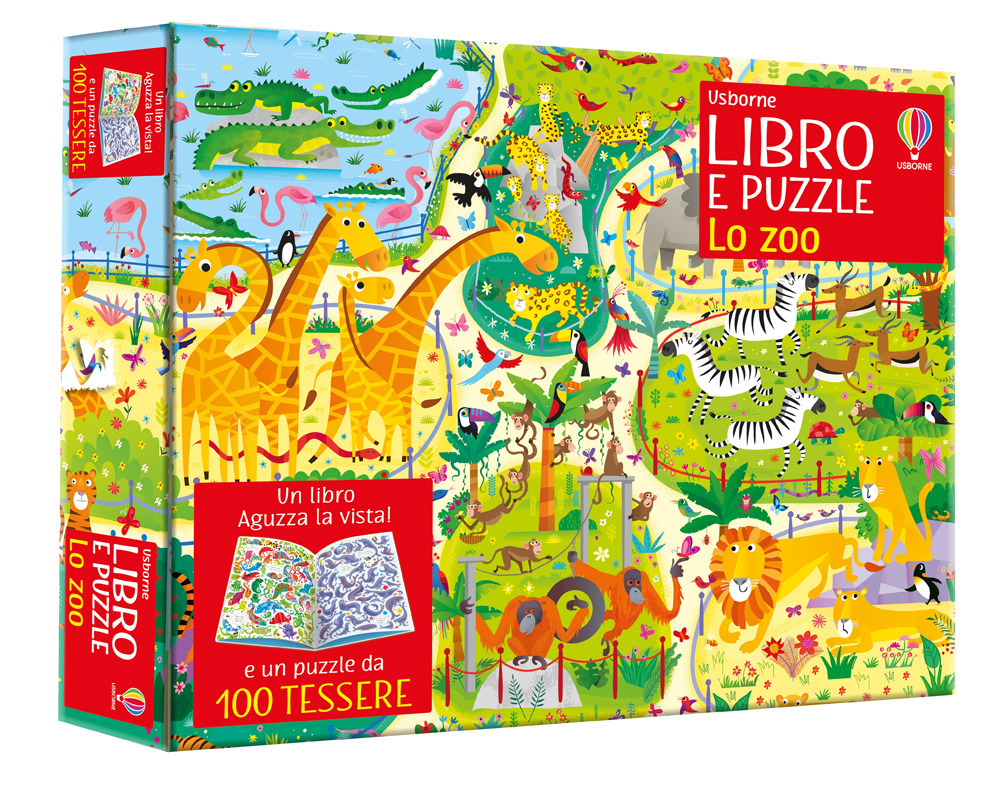 Lo zoo. Ediz. illustrata. Con puzzle da 100 tessere