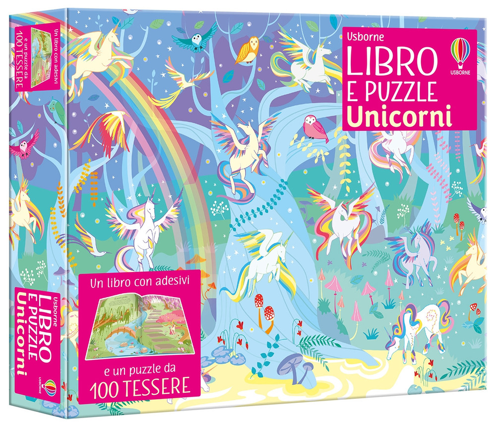 Unicorni. Con adesivi. Ediz. a colori. Con puzzle