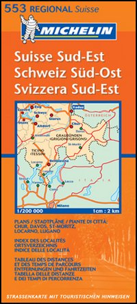 Suisse sud-est 1:200.000