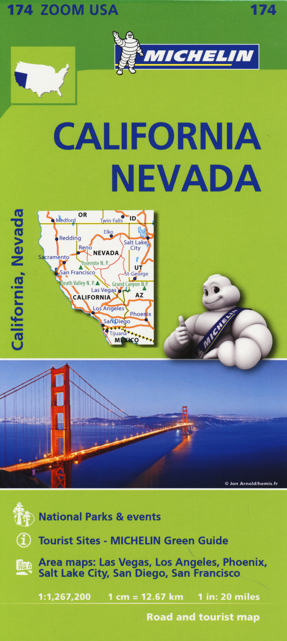 California-Nevada 1:1.267.200. Ediz. inglese