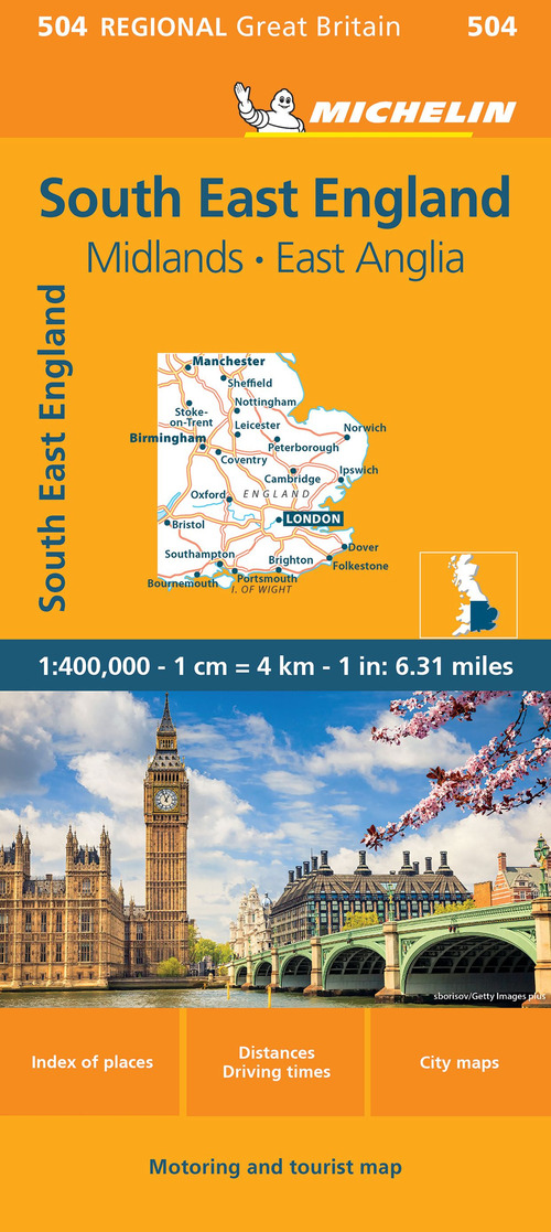 South East England, Midlands, East Anglia 1:400.000