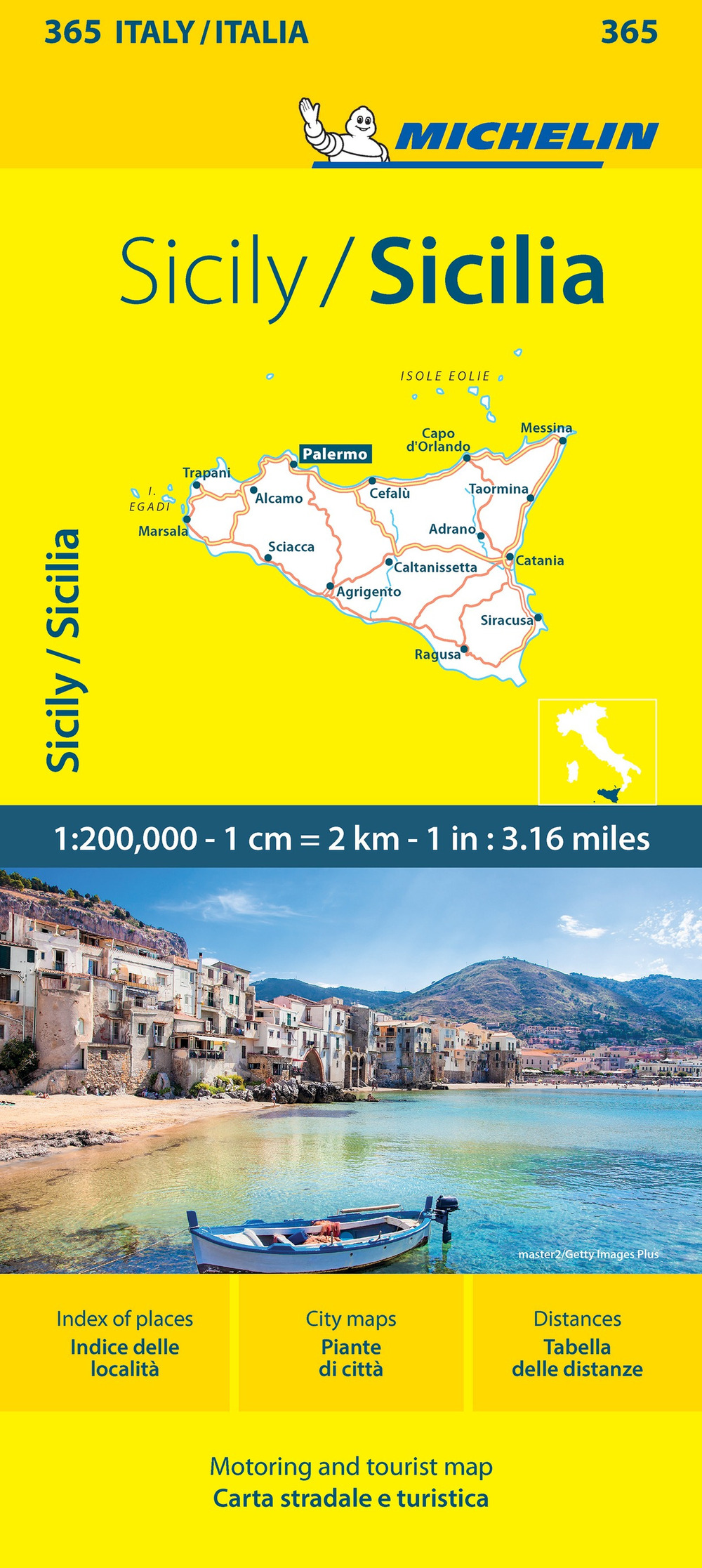 Sicily-Sicilia 1:200.000. Ediz. bilingue