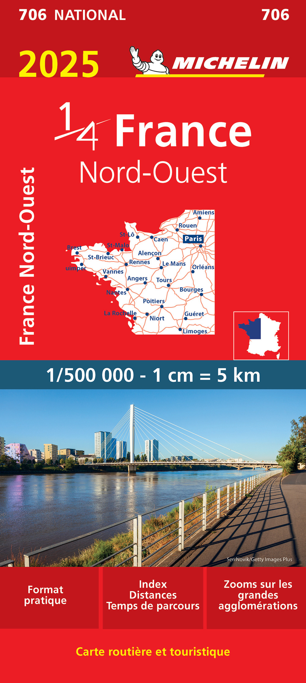 France Nord-Ouest 1:500.000