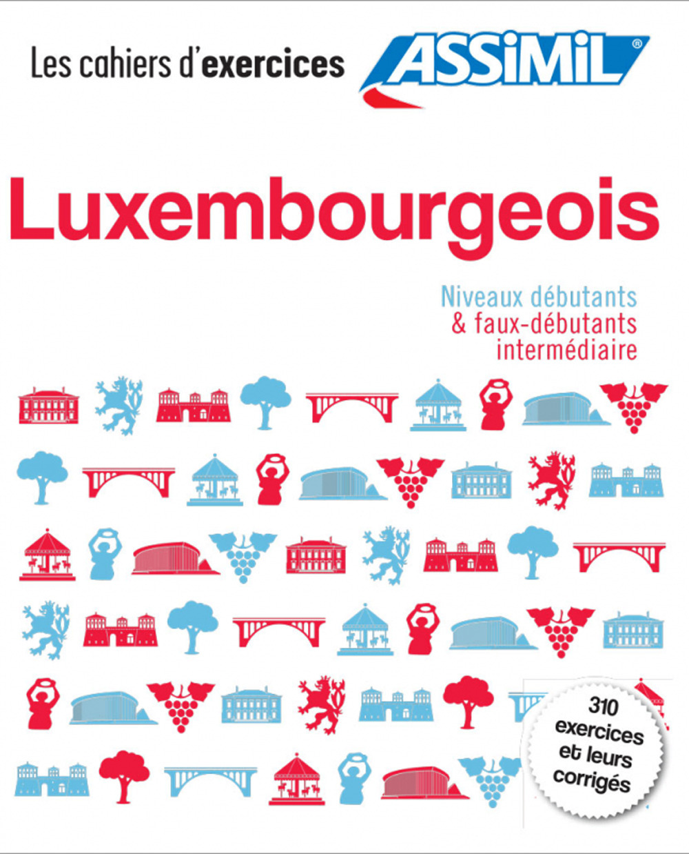 Luxembourgeois. Coffret cahiers d'exercices. Débutants et faux-débutants/intermédiaire