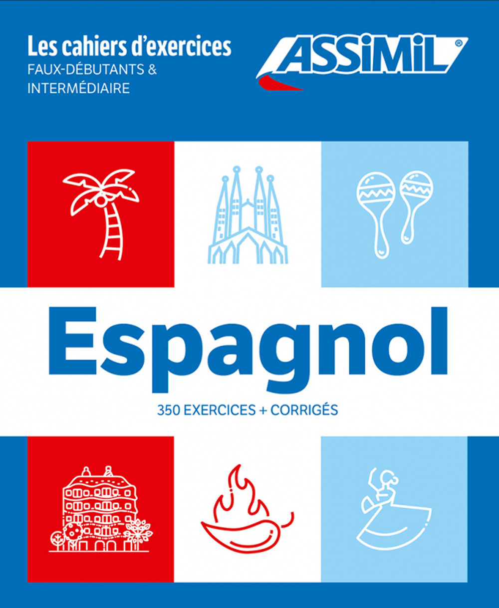 Espagnol. Coffret Cahiers d'exercices. Faux Débutants & Intermédiaire