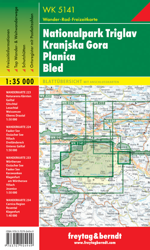 Triglav Kranjska Gora 1:35.000