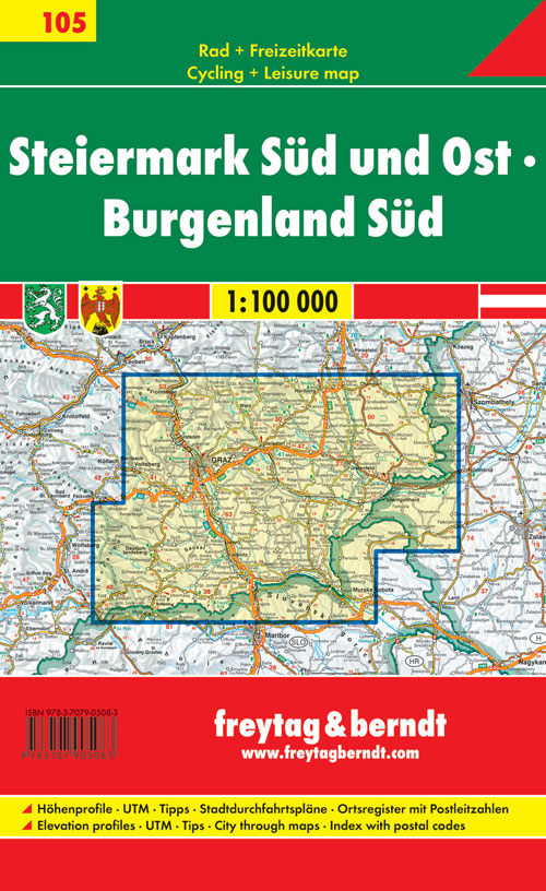 Styria south east, Burgenland south 1:100.000