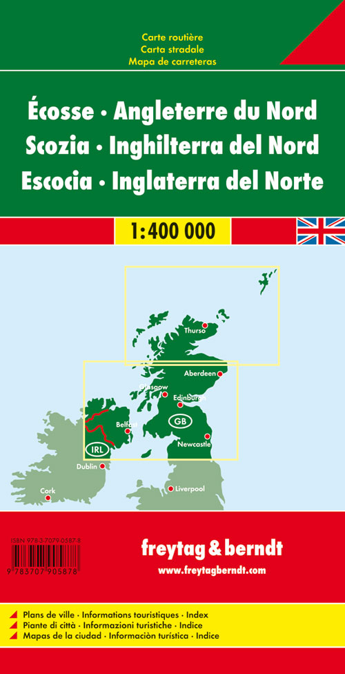 Scozia-Inghilterra nord 1:400.000