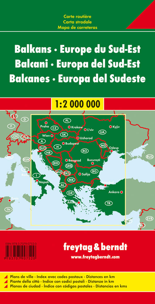 Balcani-Europa sud-est-Europa 1:2.000.000