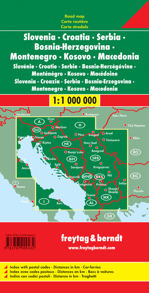 Slovenia-Croazia-Serbia 1:1.000.000