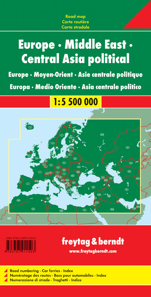 Europa centro oriental 1:5 500.000