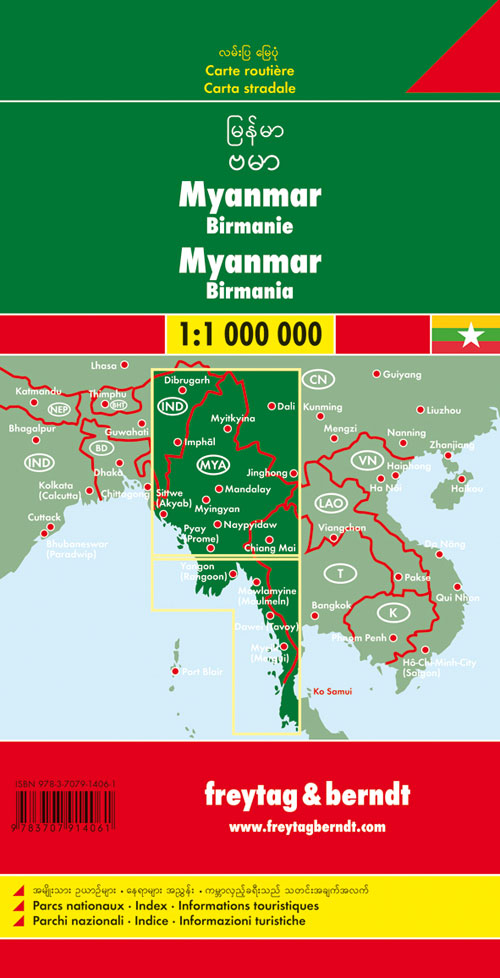 Myanmar-Burma 1:1.000.000