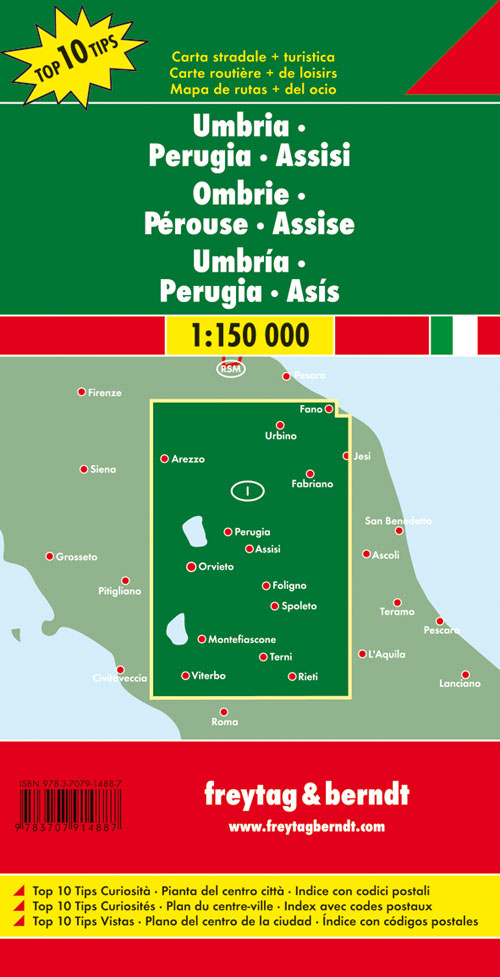 Umbria. Perugia 1:150 000