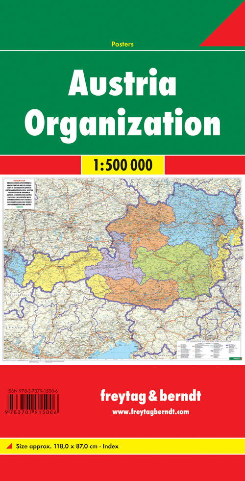 Austria organisation 1:500.000