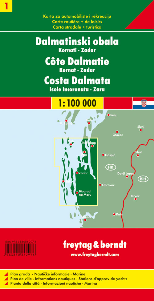 Costa dalmata 1:100.000