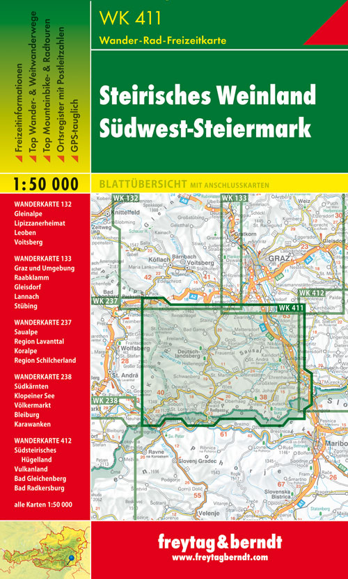 Steirisches Weinland, Südwest-Steiermark 1:50.000