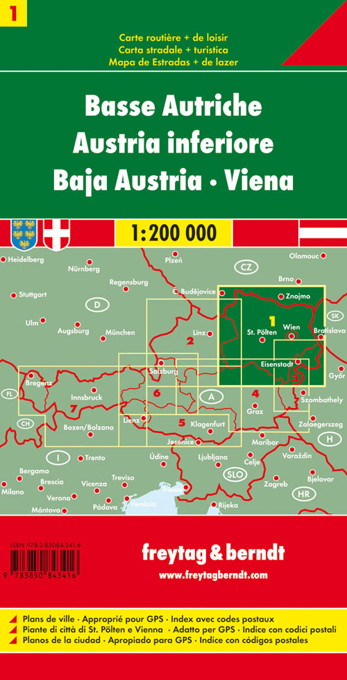 Austria bassa Vienna 1:200.000