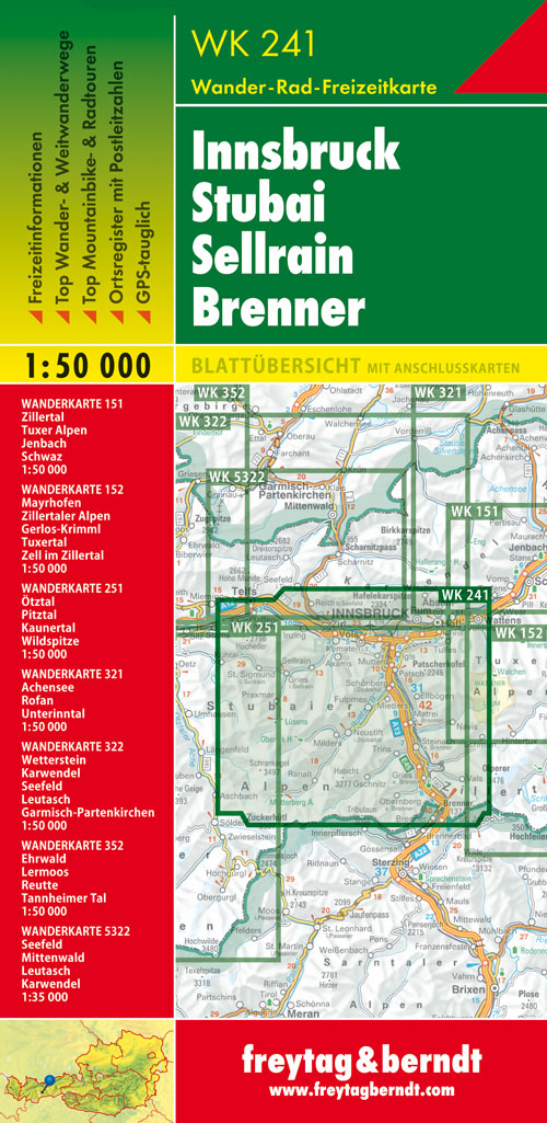 Innsbruck Stubai 1:50.000