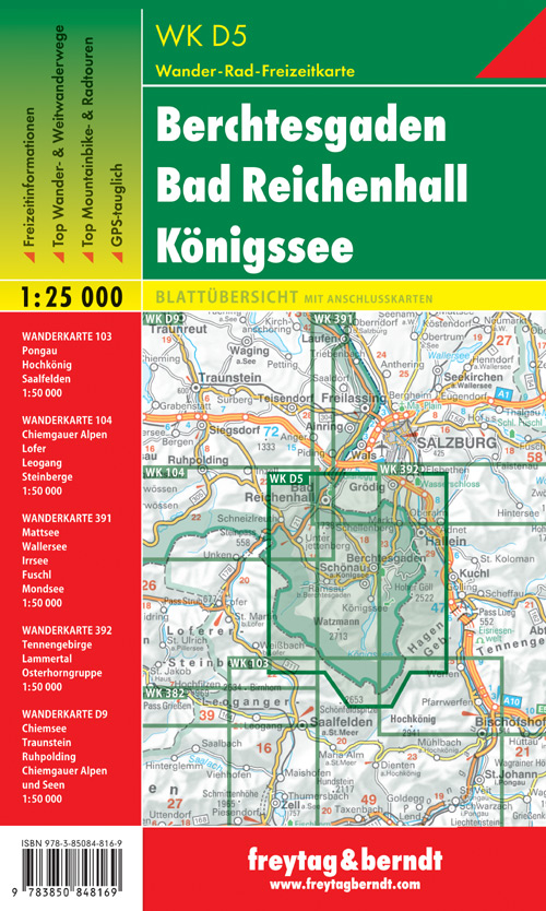 Berchtesgaden, Bad Reichenhall, Königssee 1:25.000