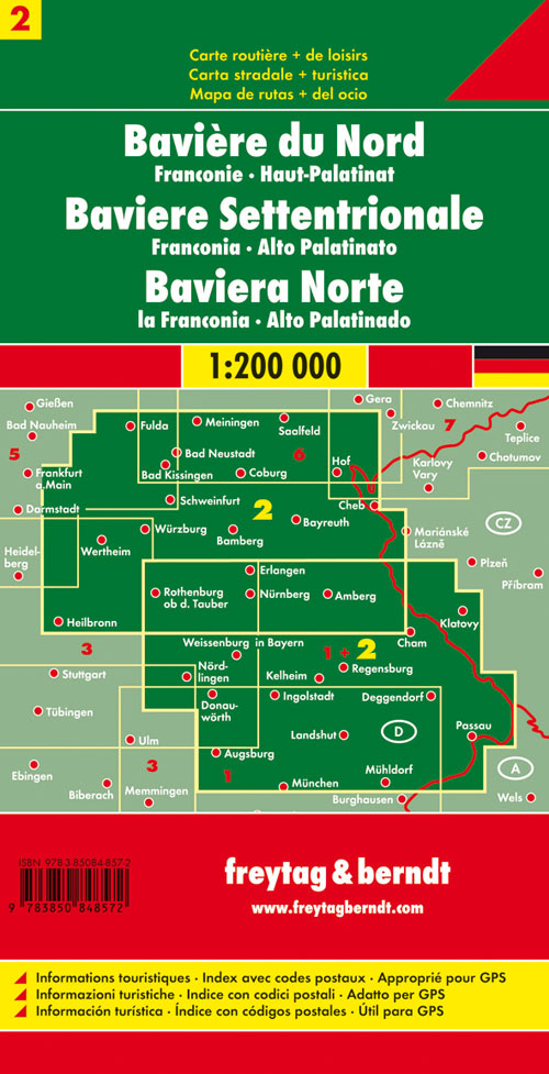 Baviera centro nord 1:200.000