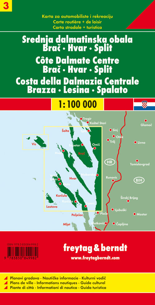 Costa Dalmata 3 1:100.000