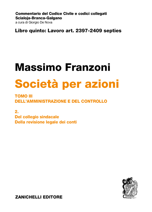 Art. 2397-2409 septies. Società per azioni