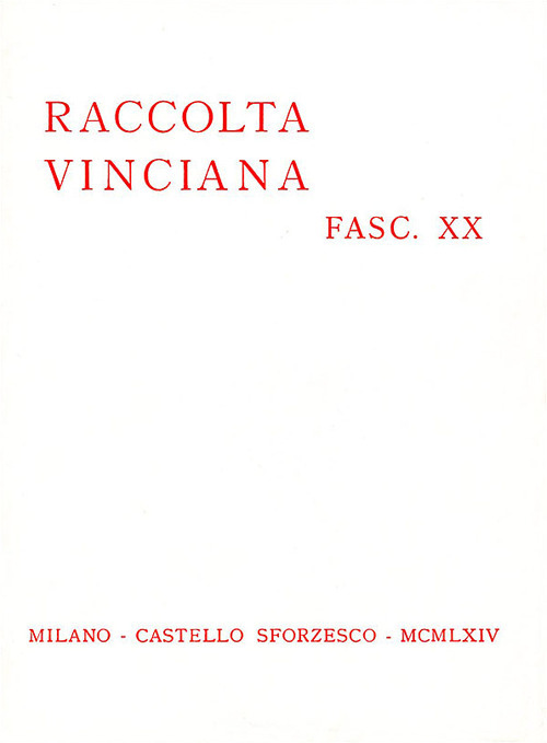 Raccolta Vinciana (1964). Vol. 20