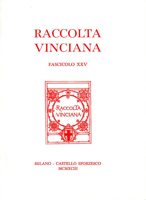 Raccolta Vinciana (1993). Vol. 25