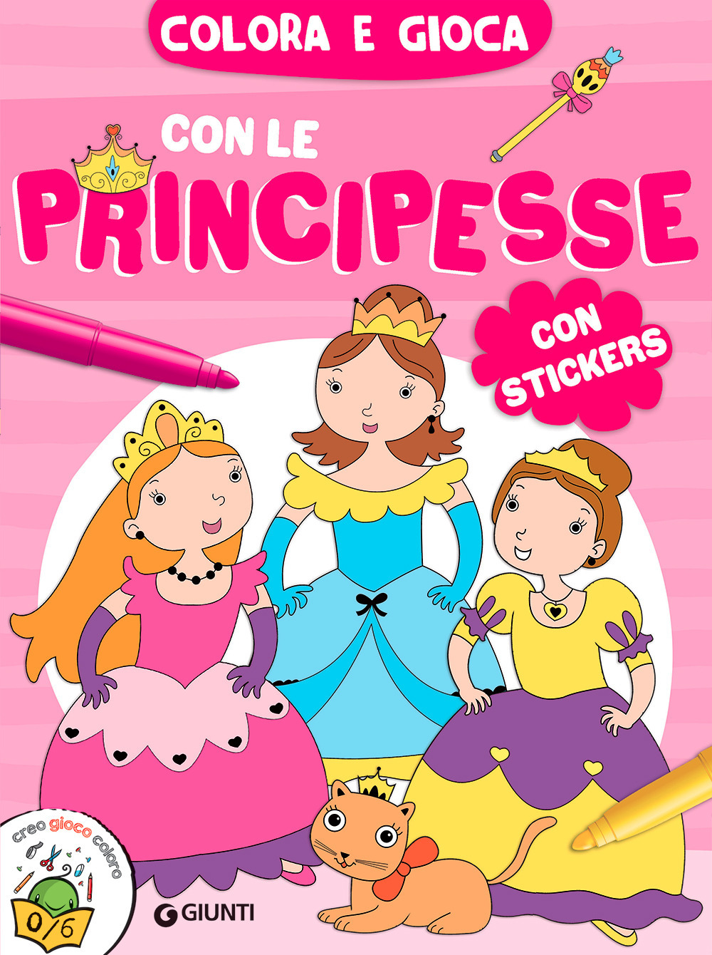 Colora e gioca con le principesse. Con adesivi. Ediz. a colori