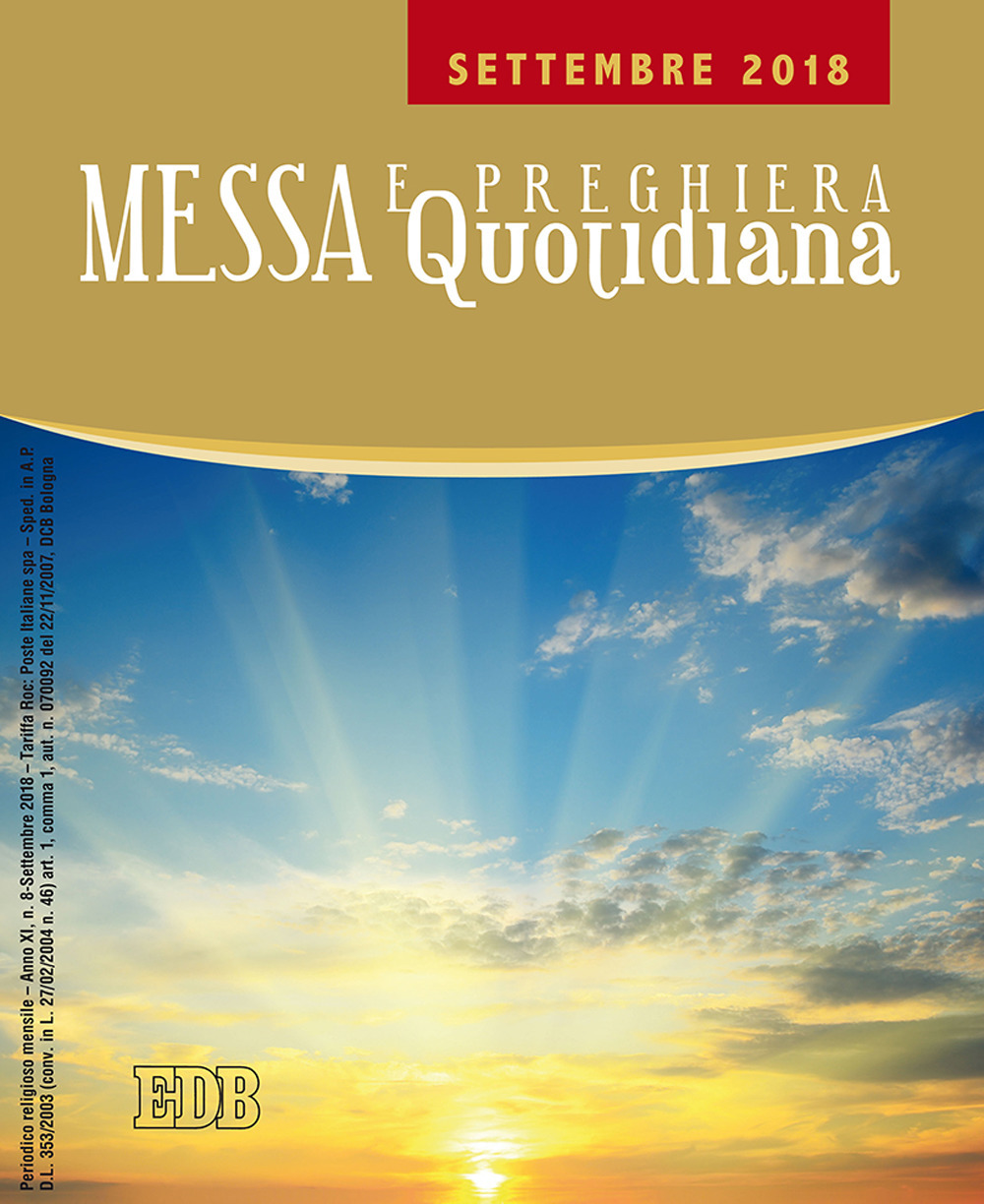 Messa e preghiera quotidiana (2018). Vol. 8: Settembre