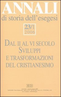 Annali di storia dell'esegesi (2006). Vol. 23/1