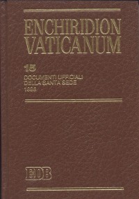 Enchiridion Vaticanum. Vol. 15: Documenti ufficiali della Santa Sede (1996)