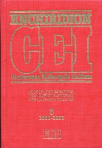 Enchiridion CEI. Decreti, dichiarazioni, documenti pastorali per la Chiesa italiana (1980-1985). Vol. 3