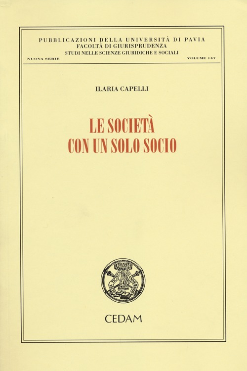 Le società con un solo socio