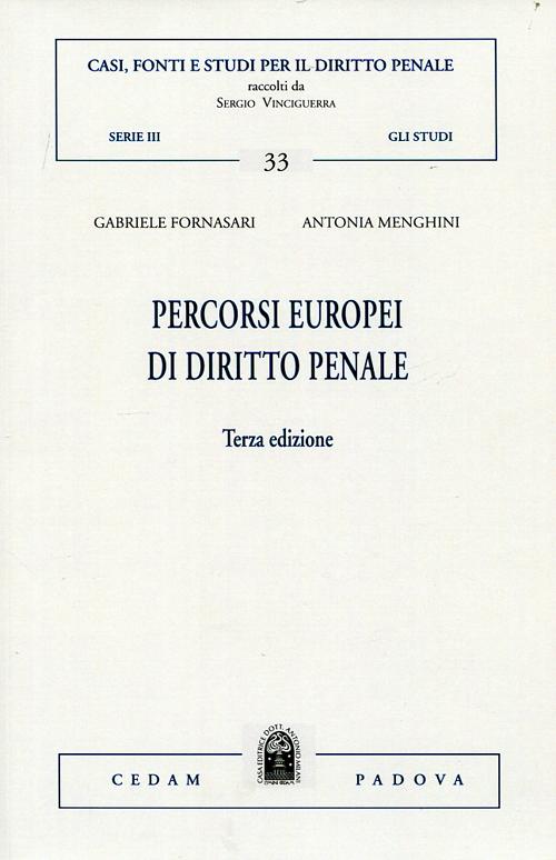 Percorsi europei di diritto penale