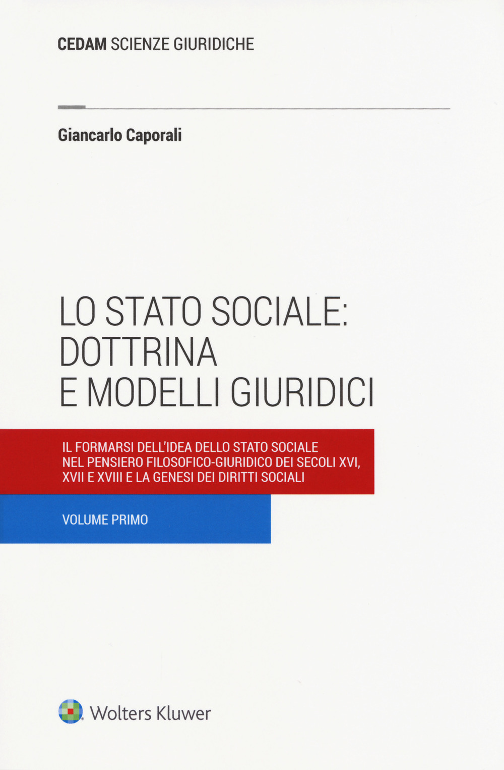 Lo stato sociale: dottrina e modelli giuridici. Vol. 1: Il formarsi dell'idea dello stato sociale nel pensiero filosofico-giuridico dei secoli XVI, XVII e XVIII e la genesi dei diritti sociali