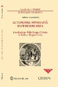 Autonomia sovranità rappresentanza