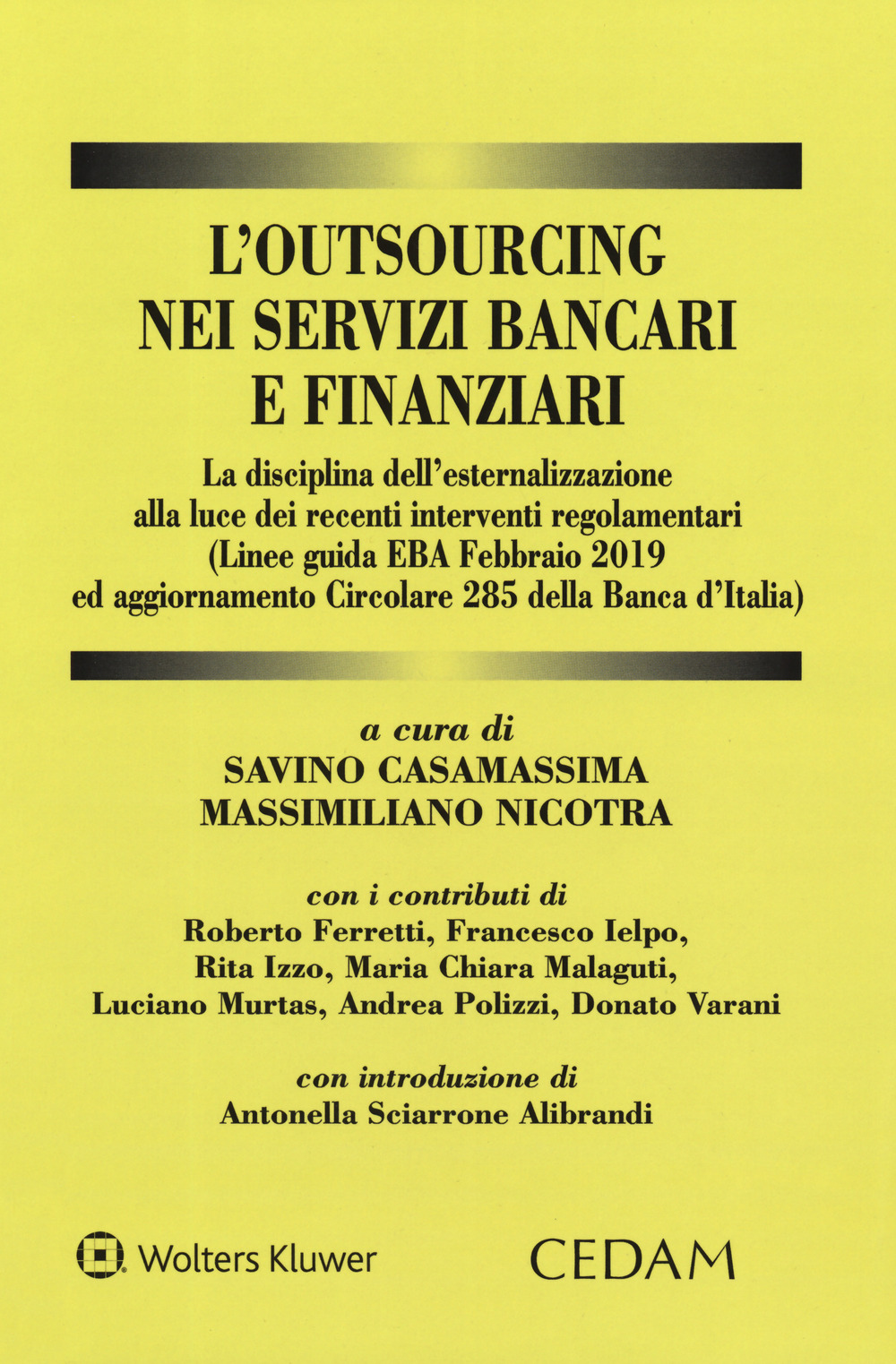 L'outsourcing nei servizi bancari e finanziari