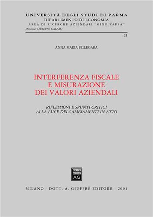 Interferenza fiscale e misurazione dei valori aziendali. Riflessioni e spunti critici alla luce dei cambiamenti in atto