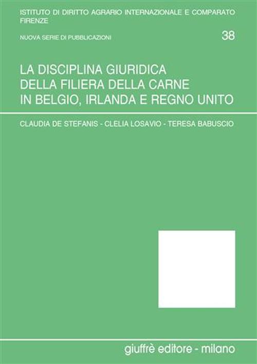 La disciplina giuridica della filiera della carne in Belgio, Irlanda e Regno Unito