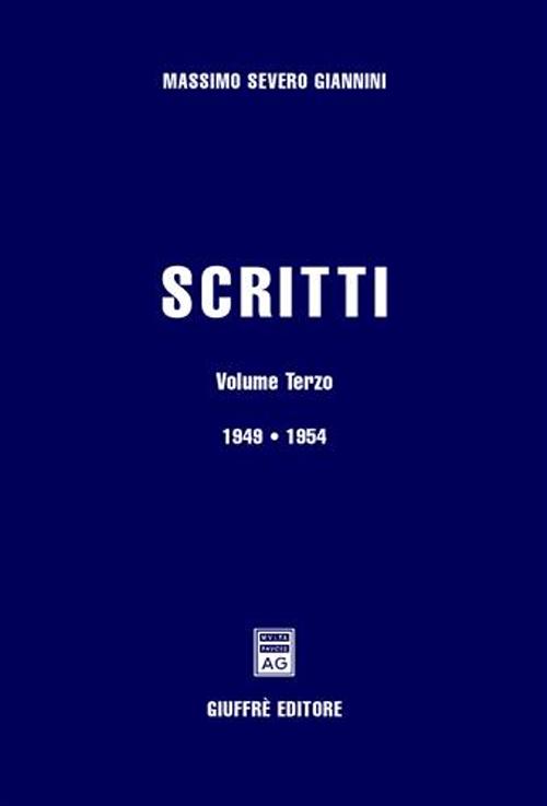 Scritti. Vol. 3: 1949-1954