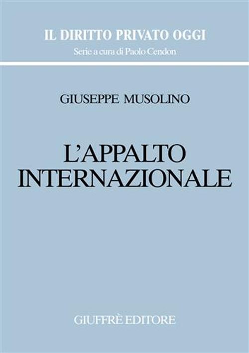 L'appalto internazionale