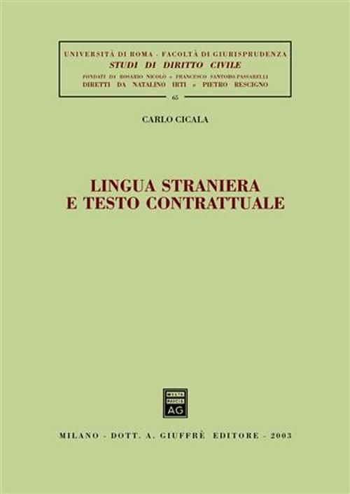 Lingua straniera e testo contrattuale