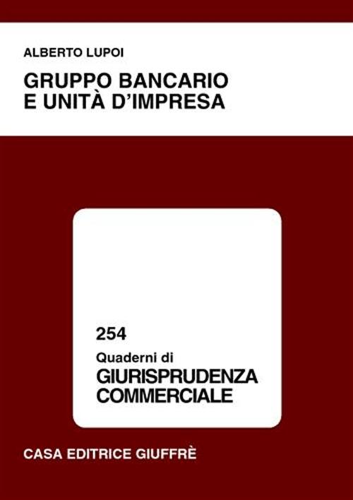 Gruppo bancario e unità d'impresa