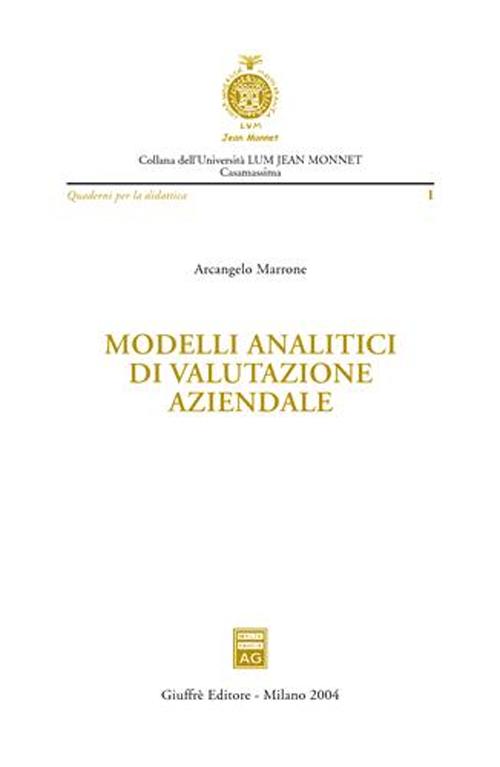 Modelli analitici di valutazione aziendale