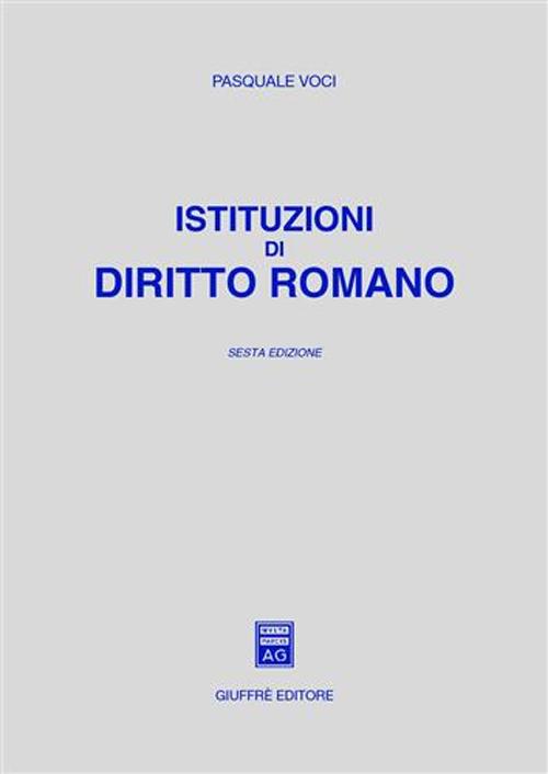 Istituzioni di diritto romano