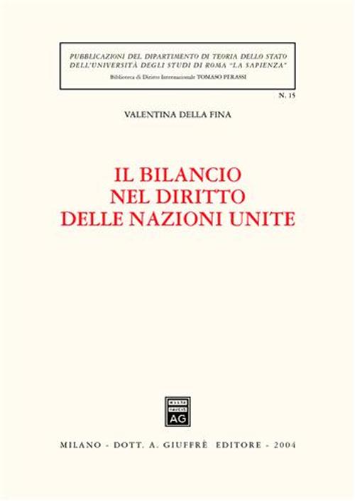 Il bilancio nel diritto delle Nazioni Unite