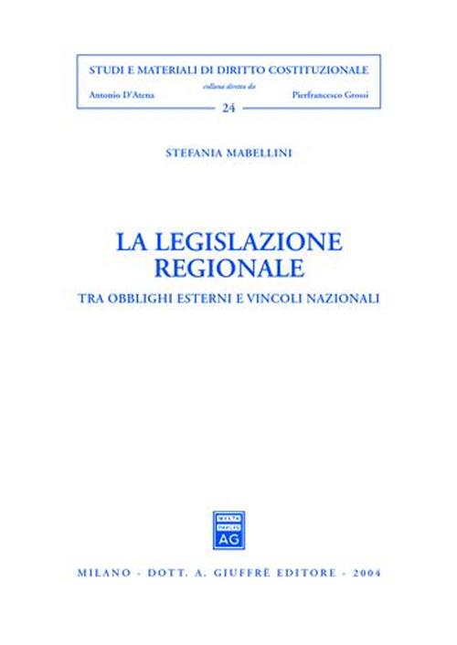 La legislazione regionale. Tra obblighi esterni e vincoli nazionali