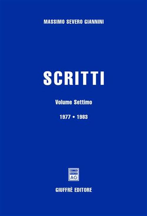 Scritti. Vol. 7: 1977-1983